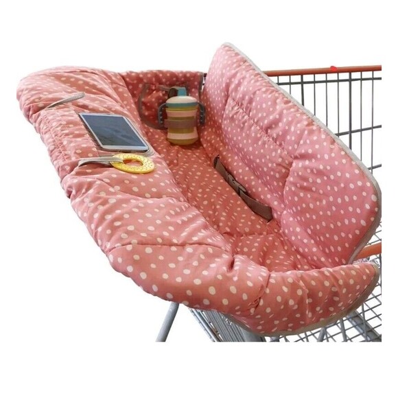 SuessieProducts Other - Baby Shopping Cart Cover w/ See Through Pocket & Carry Pouch Highseat Cover